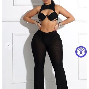 EDGE Carroll Mesh Wired Bustier Top & Pants SET